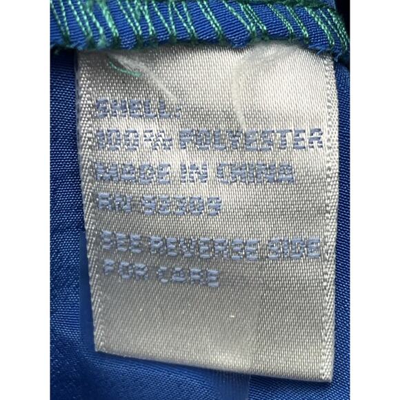 DG2 Diane Gilman Dress Womens Large 2Maxi Color Block Green Blue Sleeveless - Picture 4 of 5